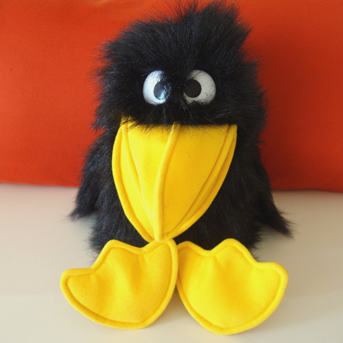 Rabe handpuppe handspielpuppe - rabe,