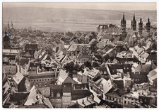 AK Naumburg/Saale, Blick vom Stadtturm nach Westen, aus 1970, gelaufen