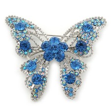 Schillernde himmelblaue