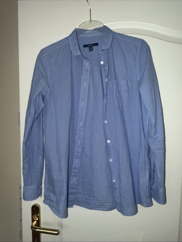 Gant crepebluse blauweiß - gant,