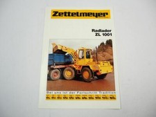 Zettelmeyer ZL1001 Radlader Prospekt 1989