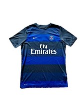 Nike Paris Saint Germain PSG Trikot Shirt Fly Emirates Vintage Gestreift Blau  L