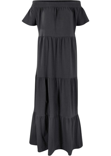 Maxikleid mit rüschen und - rüschen,