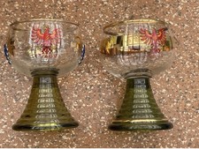 2 x schöne Römer Gläser  Weinglas Tirol & Mayrhofen Andenken-Glas 1,8 l Goldrand