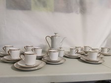 Eschenbach Bavaria Germany 12XPS Porzellan Kaffeegedeck Kobalt Goldrand 39 Teile