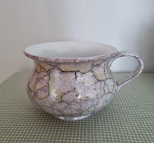 Nachttopf aus Porzellan von Royal Bavaria Germany mit Motiv marmoriert