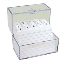 Karteikasten transparent mit