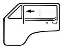 VW Bus T3, 79 - 92, 1x Fensterführung, Fensterdichtung vorne, links o. rechts
