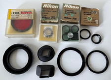 Nikon verschiedene Augenkorrekturlinsen Eyepiece Linsen HOYA Rotfilter