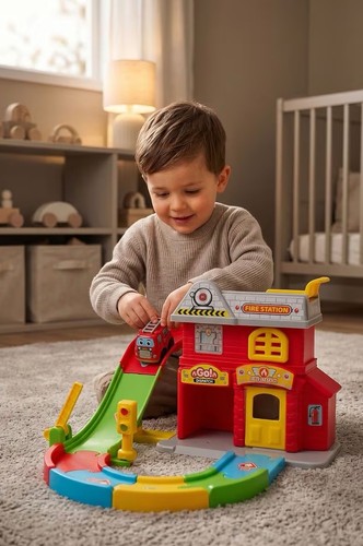 Feuerwehrstation mit rampe und - rampe,