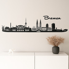 Bremen Skyline Wandtattoo