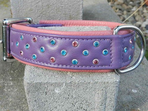 Hundehalsband 55cm leder - 55cm,