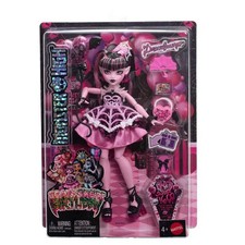 Monster High Scary Sweet Birthday Draculaura-Puppe im Partykleid mit Ballon u...