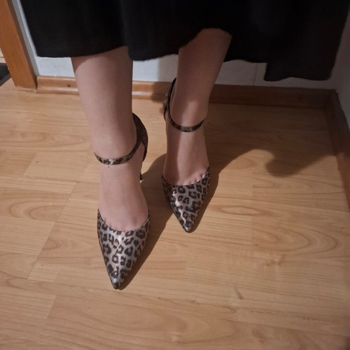 Leopard ankle strap - ankle, heels