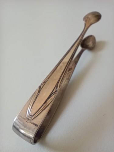 Antike art deco zuckerzange - art,