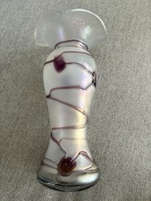 Freiherr von Poschinger, Glas-Set, mundgeblasen und irisierend, 3 Teile