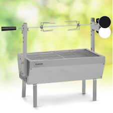 Grill Drehspieß Grillwanne Rotisserie Grillhähnchen 4 W 12 kg Edelstahl robust