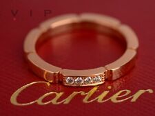 CARTIER MAILLON PANTHERE BAGUE RING TRAURING 4 DIAMANTEN 18K ROSÉ GOLD DIAMONDS