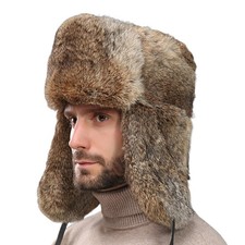 Russenmütze Falsche Kaninchen Pelz Hut Ohren schützen Winter Warm mütze Outdoor