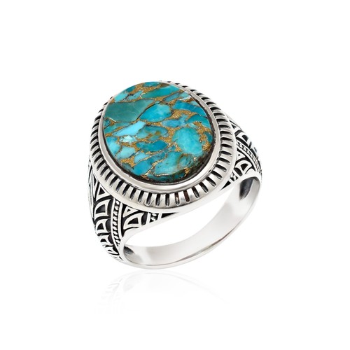 925 sterlingsilberring blau - 925,