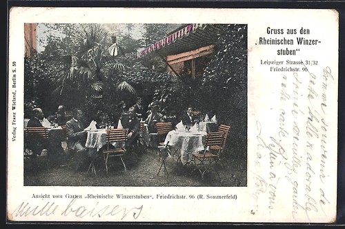 Berlin gasthaus rheinische - ak,
