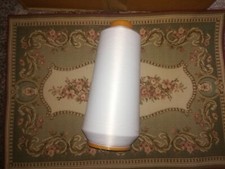 Bauschgarn , Nähgarn Reutex 60 , Stärke 120 ,30.000m , Rohweiss  Polyester