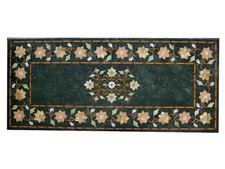 122cm x 61cm Grün Marmor Ess