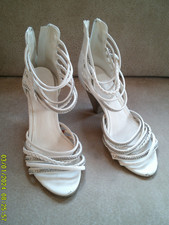 Sandalen Pumps Riemchen weiß Gr. 36