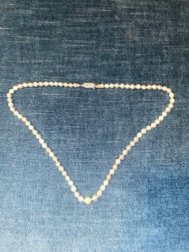 Perlenkette mit schloss - perlenkette,