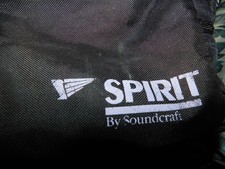 VINTAGE SPIRIT BY SOUNDCRAFT SCHWARZE GEPOLSTERTE TRAGETASCHE TASCHE MIT GURT