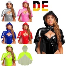 Damen Gothic Lackleder Cape