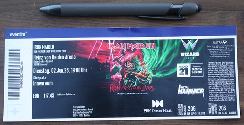 Eintrittskarte ticket iron - -,