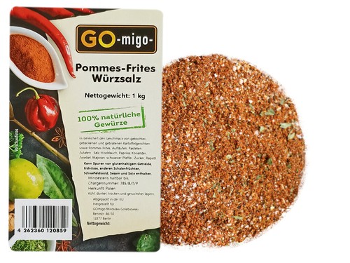 1kg pommes frites - 1kg, würzsalz