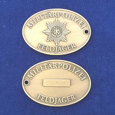 Feldjäger Dienstmarke ehemalig Militärpolizei  MP Abzeichen Polizeimarke #1