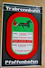 Plakat Trabrennbahn
