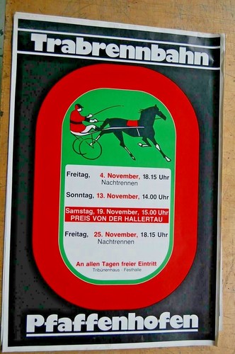 Plakat trabrennbahn - plakat,