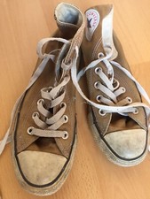 Chucks 37 braun, deutlich abgetragen