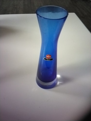 Ingrid glas vase blau - glas,