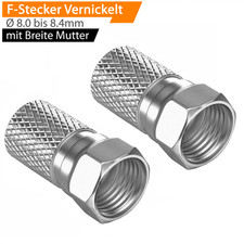 F Stecker 8,4 mm SAT HD