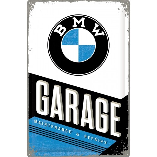Blechschild bmw garage - blechschild,