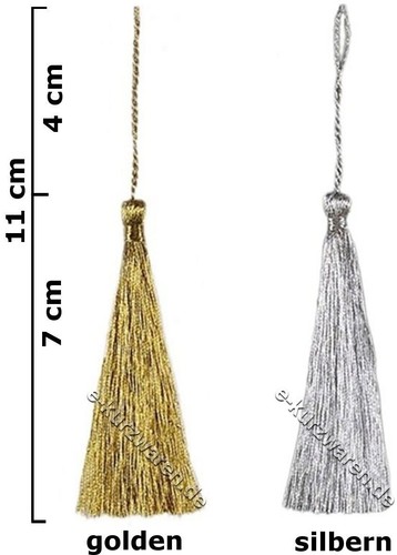 Quaste 7cm mit - , kordel