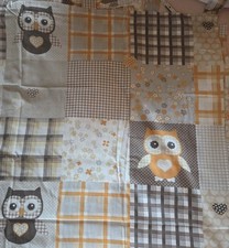 3 Vorhänge mit süßen Eulen 