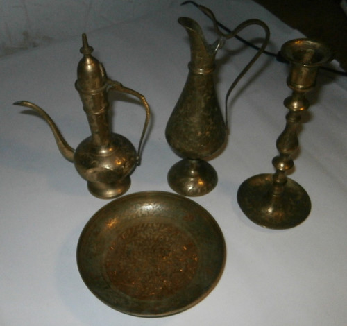 Indisches messing kannen - indisches, 2