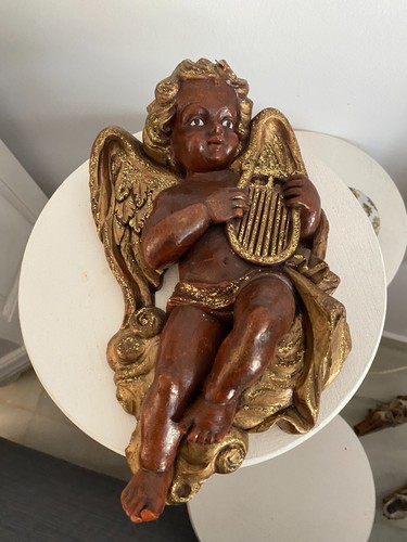 Vintage alter wachsengel mit - alter,