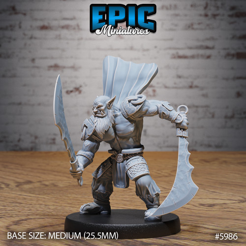 Miniature orc chief - -,