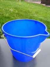 Kunststoffeimer mit Ausguss, Putzeimer, Wischeimer, Haushaltseimer, 12 L