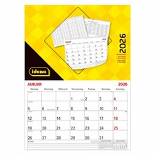 Idena Monatskalender 2026 FSC-Mix ca. 21cm breit x 30cm hoch Wand-Kalender