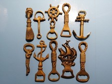 Antike Flaschenoeffner Maritim Messing Konvolut Sammlung 10 Stück Korkenzieher
