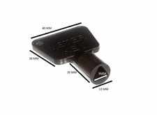 Dreieckiger Gas Stromzählerkasten Schlüssel schwarz Kunststoff 10er Pack