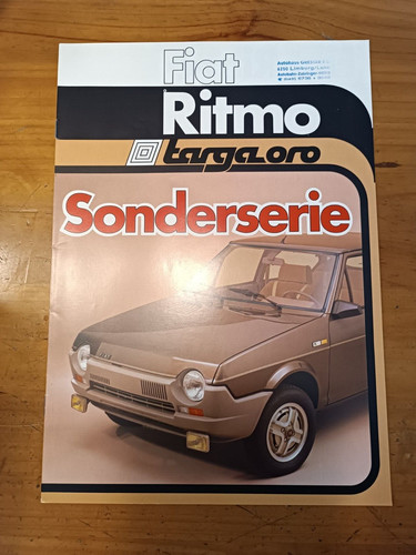 Original prospekt fiat ritmo - fiat,